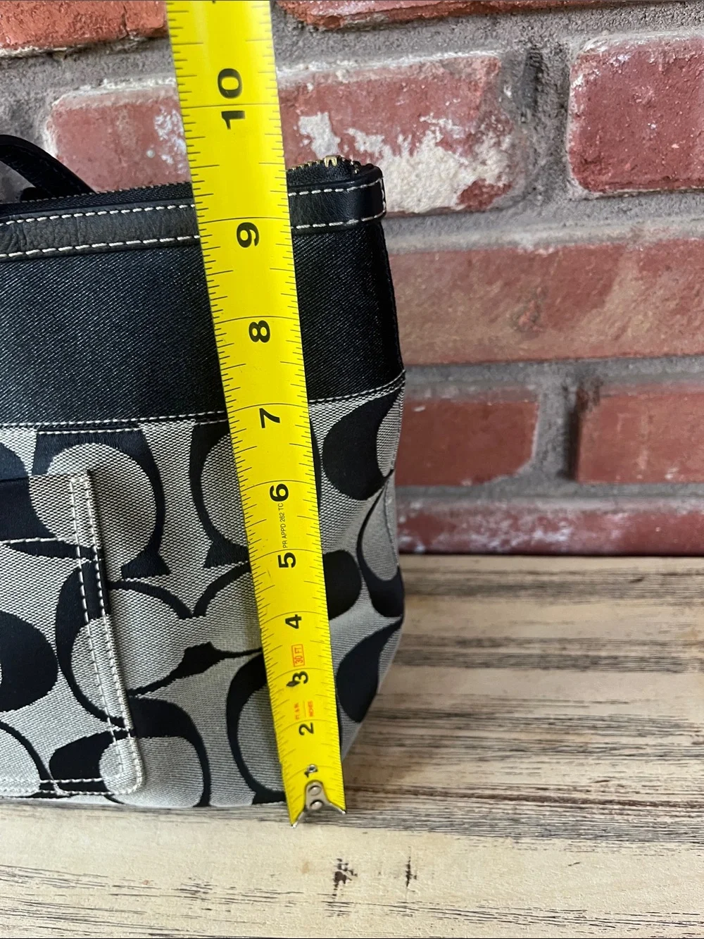 Coach Black and Gray Signature Canvas 👜 L0768-11691